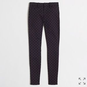 J. Crew Factory dotted Gigi pant with pockets